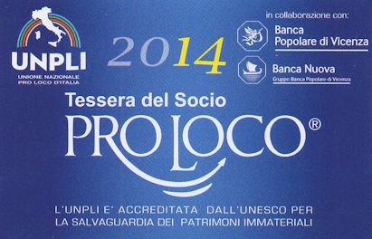 Tessera Pro Loco 2014